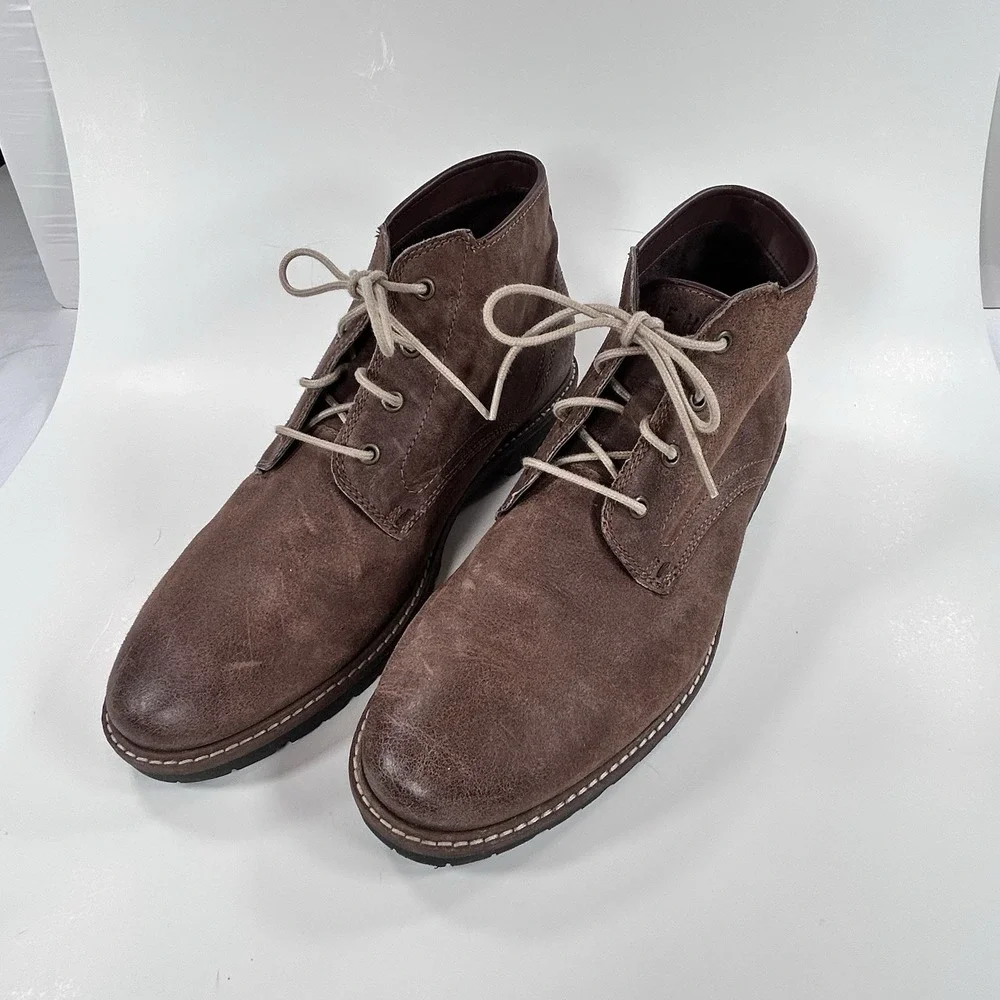 Cole Haan Grand Nathan 8.5 M Chukka Ankle Boot Brown Suede Men's